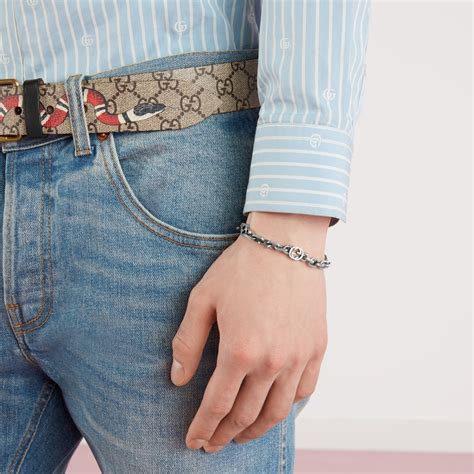 gucci heart bracelet on wrist|Gucci interlocking bracelet.